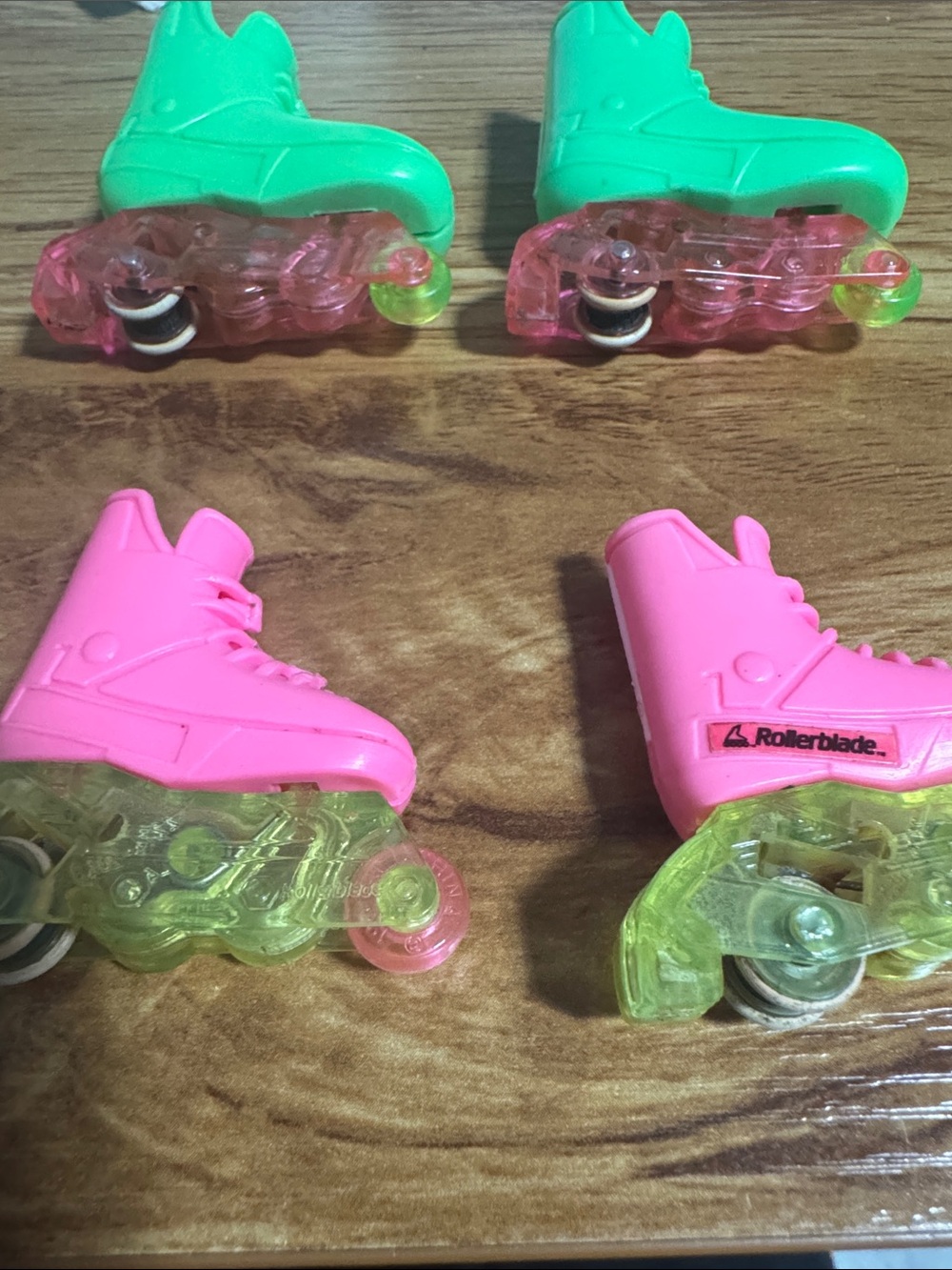 Vintage 1991 Neon Green/Pink Rollerblade Barbie Rollerblade (No Sparks/Lights)